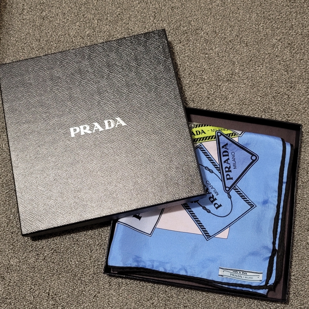 Prada silk scarf